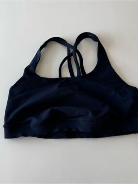 Lululemon size 6 Navy Strappy Sports Bra